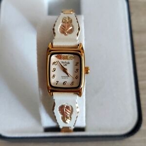 Black Hills Gold Watch with White Accents - Jewelry by Coleman